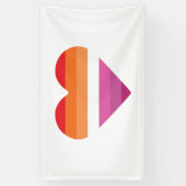 Lesbische Zonsondergang Zonsondergang Spandoek (Verticaal)
