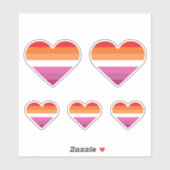 Lesbische Zonsondergang Zonsondergang Sticker (Vel)