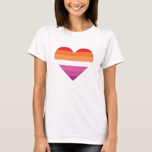 Lesbische Zonsondergang Zonsondergang T-shirt