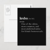 LESBO (definitie) Briefkaart (Voorkant / Achterkant)