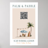 Lesbord Watercolor QR-Bord Poster (Voorkant)