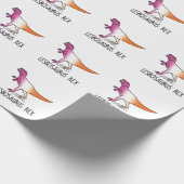 Lesbosaurus rex cadeaupapier (Hoek)