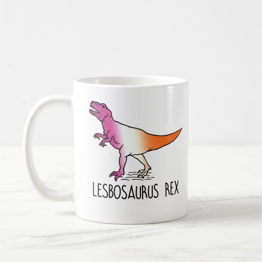 Lesbosaurus Rex Koffiemok (Links)