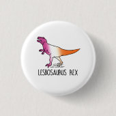Lesbosaurus Rex Ronde Button 3,2 Cm (Voorkant)