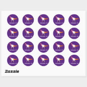 LESBOSAURUS REX T-shirt Ronde Sticker (Vel)