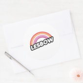 Lesbow - Zonsondergang Ronde Sticker (Envelop)