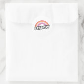 Lesbow - Zonsondergang Ronde Sticker (Tas)
