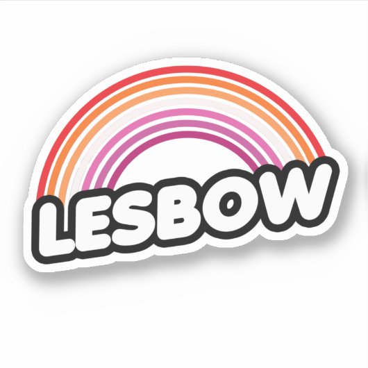 Lesbow - Zonsondergang Sticker (Voorkant)