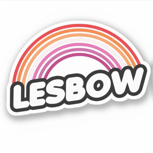 Lesbow - Zonsondergang Sticker (Voorkant)