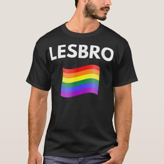 Lesbro Lesbian LGBT Pride T-shirt (Voorkant)