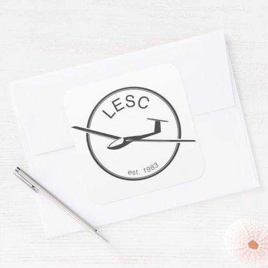 LESC-sticker Vierkante Sticker (Envelop)