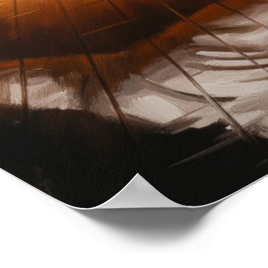 L'ESCRIMEUSE (The Fencer) - Originele art deco kun Poster (Hoek)