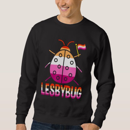 Lesdybug Lesbian Ladybug Pride Lgbt Matching Lesbi Trui (Voorkant)
