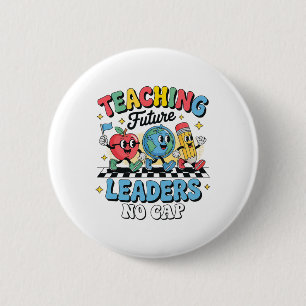 Lesgeven aan toekomstige leiders No Cap Groovy Bac Ronde Button 5,7 Cm