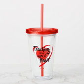 Lesgeven  acryl drinkbeker (Voorkant)