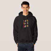 Lesgeven Als Een Baas Retro Onderwijzer Meme Terug Hoodie (Voorkant volledig)