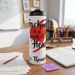 Lesgeven gepersonaliseerde thermische tumbler thermosbeker