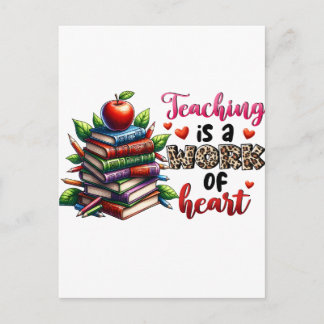 Lesgeven Is Een Arbeid Van Hart Briefkaart