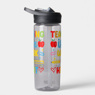 Lesgeven is een hartstocht cadeau voor leraren waterfles