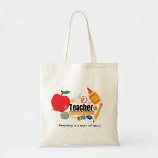 Lesgeven is een kwestie van hart” Docenten Boodsch Tote Bag