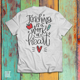 Lesgeven is een kwestie van hart \Waardering voor T-shirt