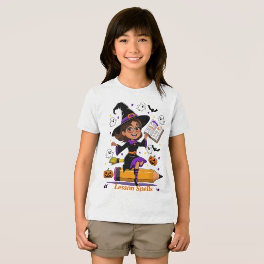 Lesgeven is een totale schreeuw - Halloween Teache Tri-Blend Shirt (Voorkant volledig)