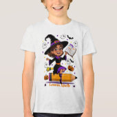 Lesgeven is een totale schreeuw - Halloween Teache Tri-Blend Shirt (Voorkant)