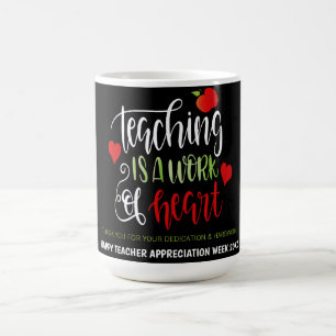 Lesgeven is een werk van hart-appreciatie week koffiemok