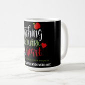 Lesgeven is een werk van hart-appreciatie week koffiemok (Voorkant rechts)