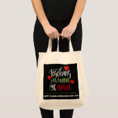 Lesgeven is een werk van hart-appreciatie week tote bag (Voorkant (product))