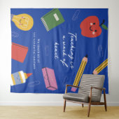 Lesgeven is een werk van hart gepersonaliseerde le wandkleed (In Situ (horizontaal))