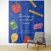Lesgeven is een werk van hart gepersonaliseerde le wandkleed (In situ)
