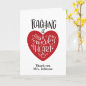 Lesgeven is een werk van hart, Terug naar school Kaart (Gele Bloem)