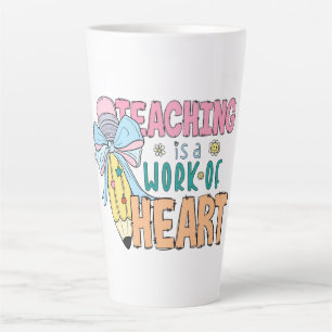 Lesgeven is een werk van het hart - een grillig ee latte mok