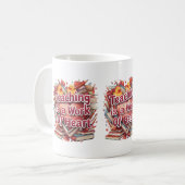 Lesgeven is een werk van het hart - inspirerende l koffiemok (Voorkant links)