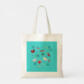 Lesgeven is een werk van het hart - Kleurrijk Canv Tote Bag (Achterkant)