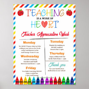 Lesgeven is een werk van waardering van de hartdoc poster