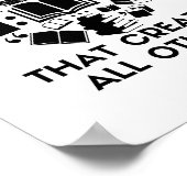 Lesgeven is het beroep | Engelse leraar Grappig Poster (Hoek)