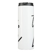 Lesgeven is houden van leraar Scholl 10e dag Thermosbeker (Achterkant)