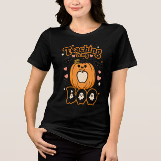 Lesgeven Is Mijn Boo Halloween Leraar Schattige Po Tri-Blend Shirt