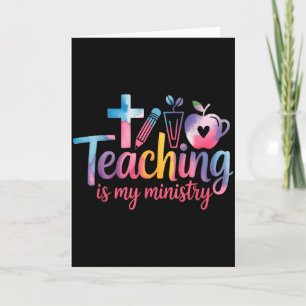Lesgeven Is Mijn Dienst Bloem Jezus Christelijke T Kaart