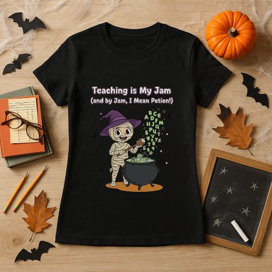 Lesgeven Is Mijn Jam Schattigee Halloween Gift Voo T-shirt