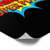 Lesgeven is mijn Superpower Comic Funny Terug naar Poster (Hoek)