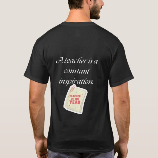 Lesgeven is Mijn Superpower ZWART T-shirt (Achterkant)