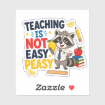 Lesgeven Is Niet Eenvoudig Wasbeer Lerarensticker