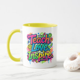 Lesgeven. Liefde. Inspireren. Graffiti Stijl Mok O