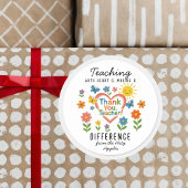 Lesgeven met hart en een verschil maken Leraar Ronde Sticker