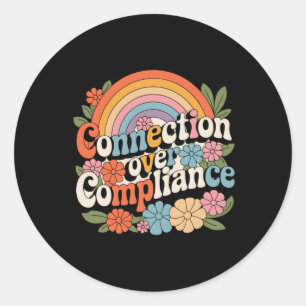Lesgeven met het hart - Verbinding over compliance Ronde Sticker