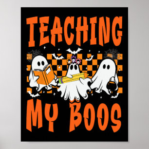 Lesgeven Mijn Boos Leraar Schattige Ghost Groovy L Poster