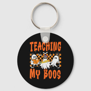 Lesgeven Mijn Boos Leraar Schattige Ghost Groovy L Sleutelhanger